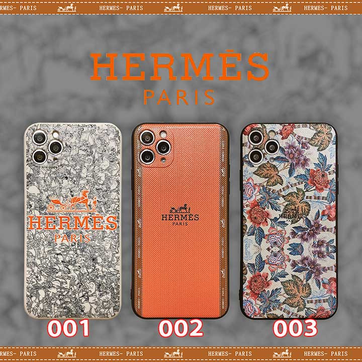 hermes アイフォン 12promax/12miniカバーブランド字母プリント 全面 