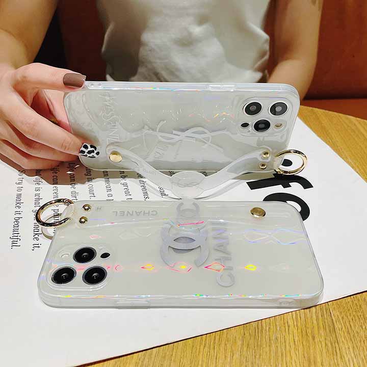 クリア アイフォーン12 mini 携帯ケース Chanel ストラップ付き
