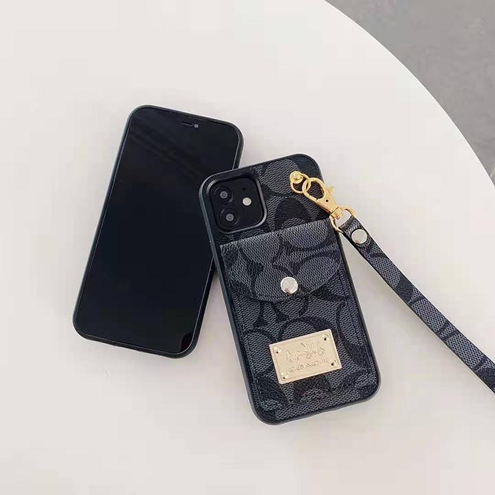 コーチ galaxy s24ケース ストラップ