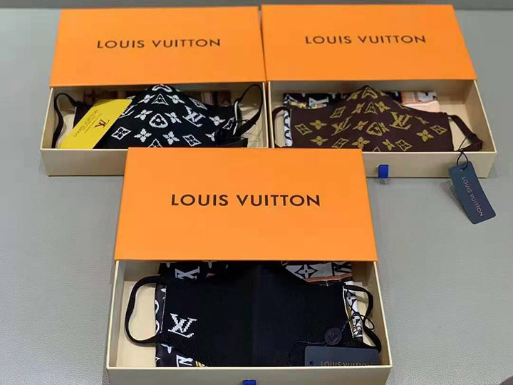 ルイヴィトン マスク スモッグ対策 オシャレ ハイブランド 売れ筋 芸能人愛用 高品質 欧米風 Louis Vuitton ロゴ付き コットン