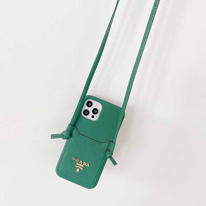 iphone14plusカード収納 携帯ケースPrada