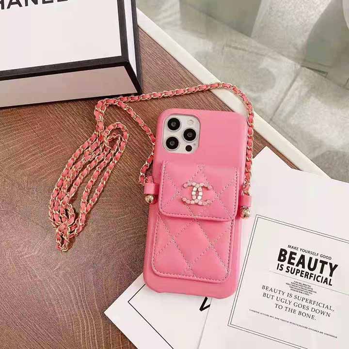 chanel iphone16 proケース キャビアスキン