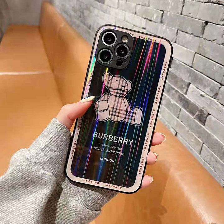 熊 くまアイフォン X携帯ケースBurberry