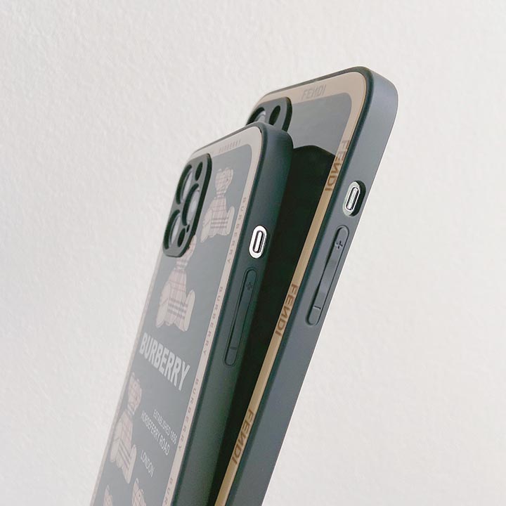 Fendi iPhone 13 背面ガラス アニメ風保護ケース アイホン12mini
