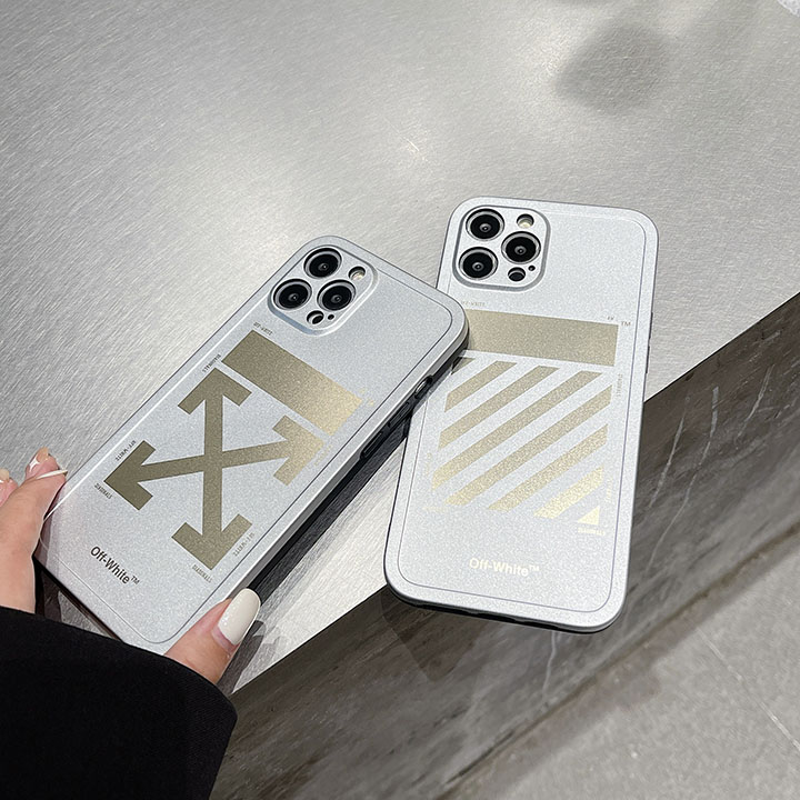 iPhone 14Promax Off White 保護ケース ロゴ付き