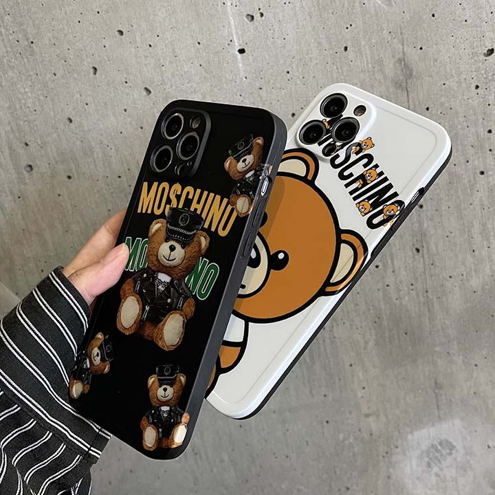 Moschino アイホン12promax/12miniカバー光沢感