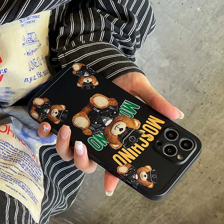 クマスマホケースアイフォーン12 mini Moschino