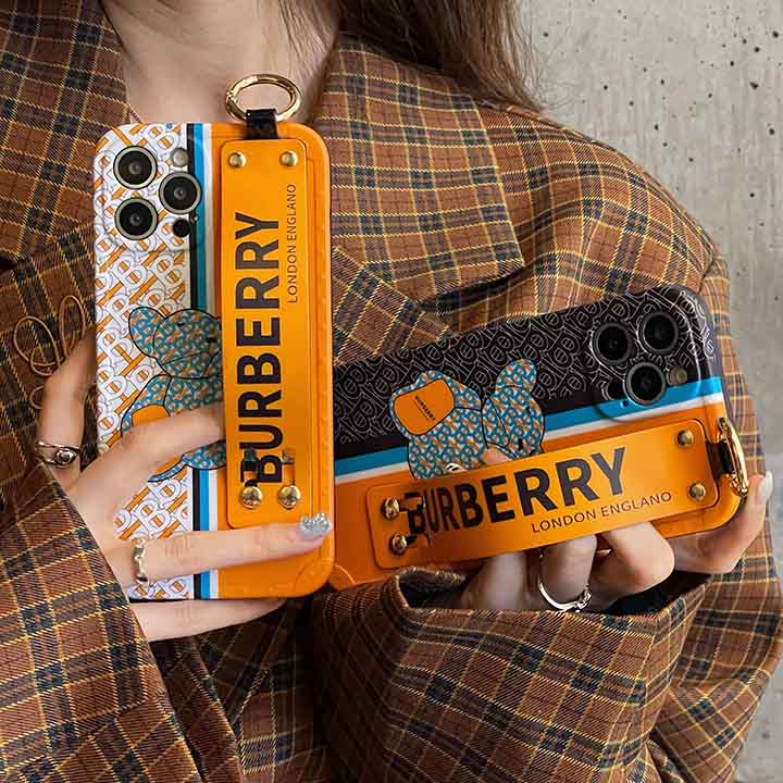 ロゴ付きburberry アイフォン 12/12 promaxカバー