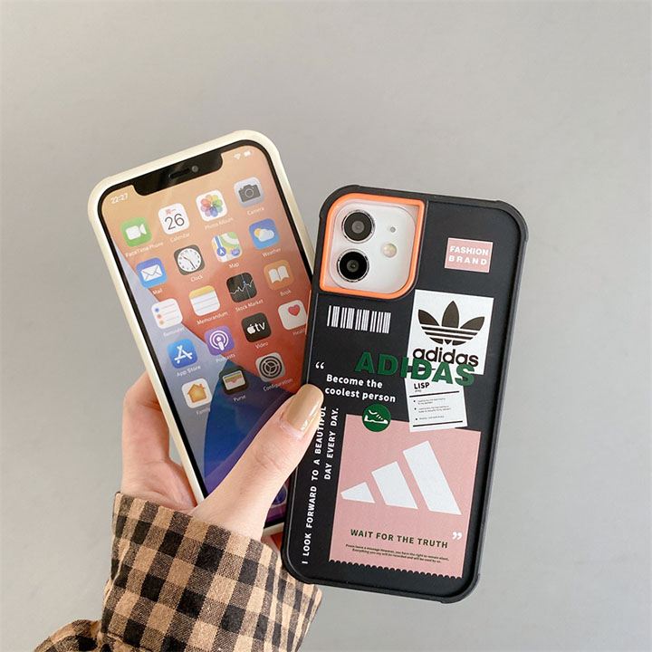 ロゴ付き iphone13Promax/13 Adidas ケース