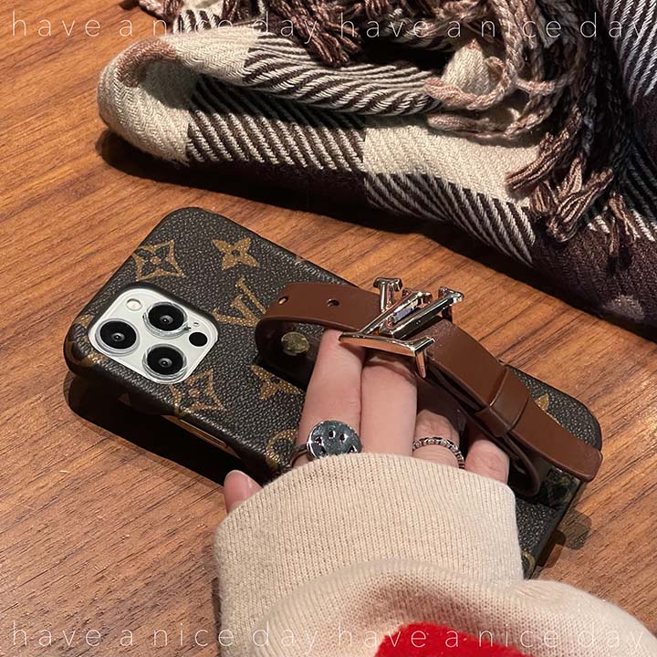 ビトンアイホン16 pro携帯カバー手首バンド