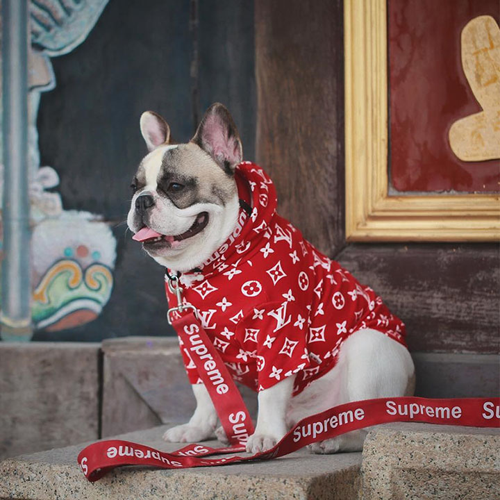 犬の服 パーカー Supreme