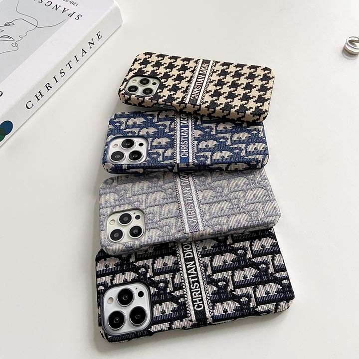 刺繍 アイフォン 12promax/12 カバー ディオール