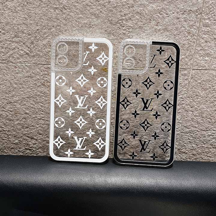 白黒 vuitton 携帯ケース アイフォーン12/12 mini