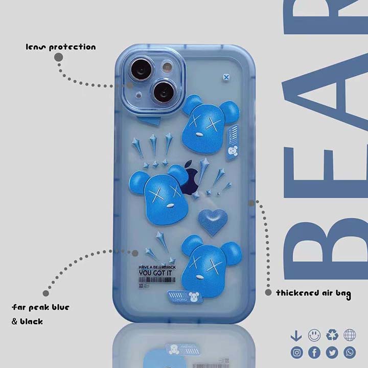 iPhone 12Pro/12 Bearbrick カバー 半透明