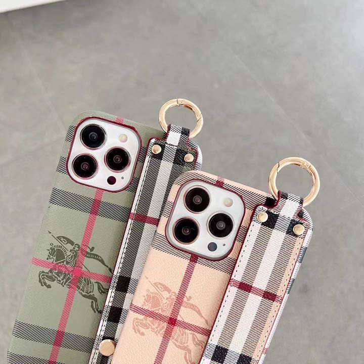 アイフォーン13 pro maxケース レザー Burberry