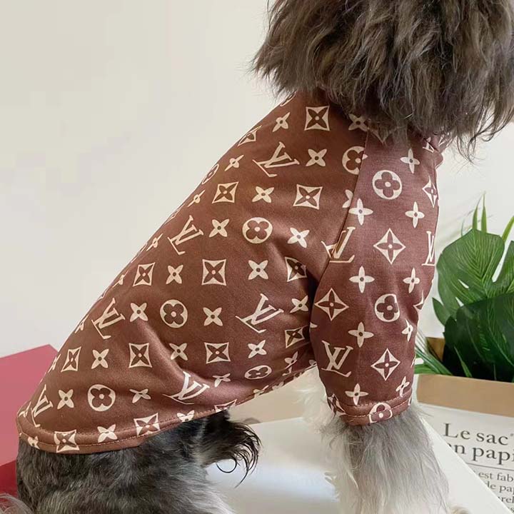 vuitton ペットウェア 犬Tシャツ 大人気