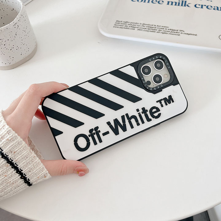 iphone13mini保護ケースOffWhite3D立体