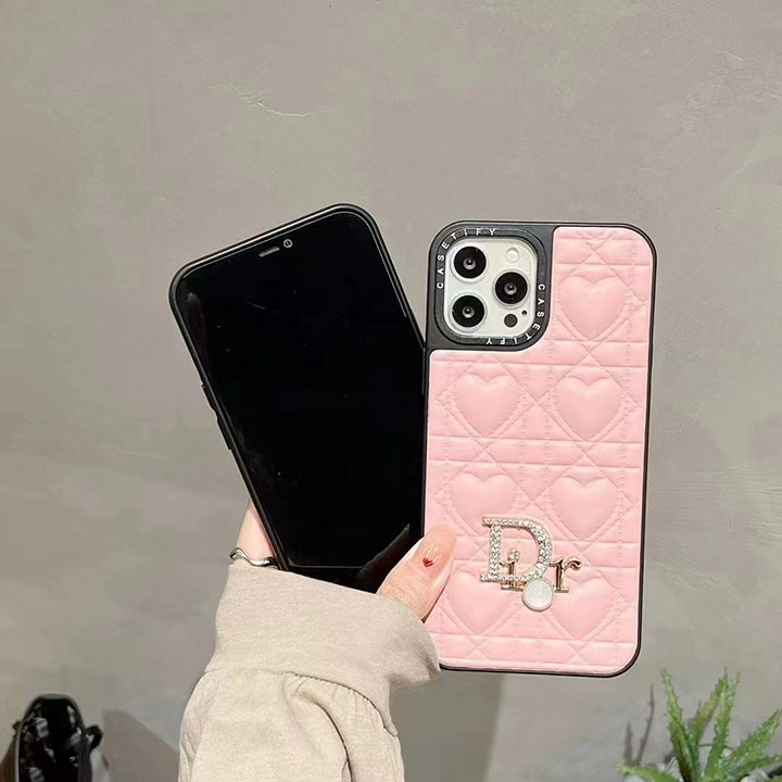 Dior iphone16 pro maxケース ラインストーン