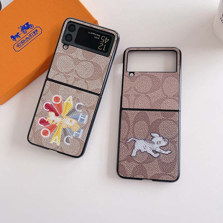 Coach ギャラクシー ZFlip3ハイブランド携帯ケース