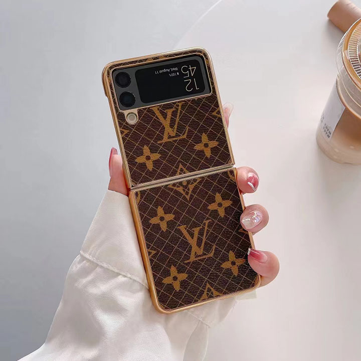チェック柄  ギャラクシー zflip6ケース ルイヴィトン