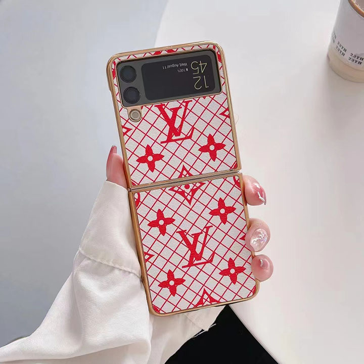 チェック柄  ギャラクシー zflip6ケース ルイヴィトン