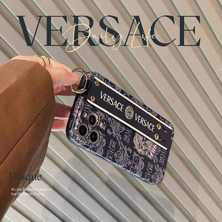 ロゴ付き Versace スマホケース アイフォーン13promax/13