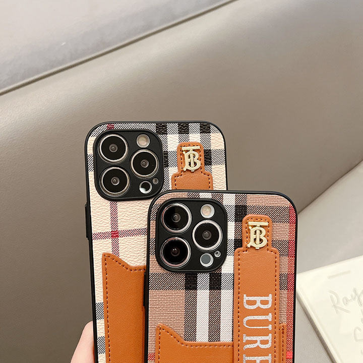 バーバリーiphone13 pro/13pro maxブランド字母プリント保護ケース