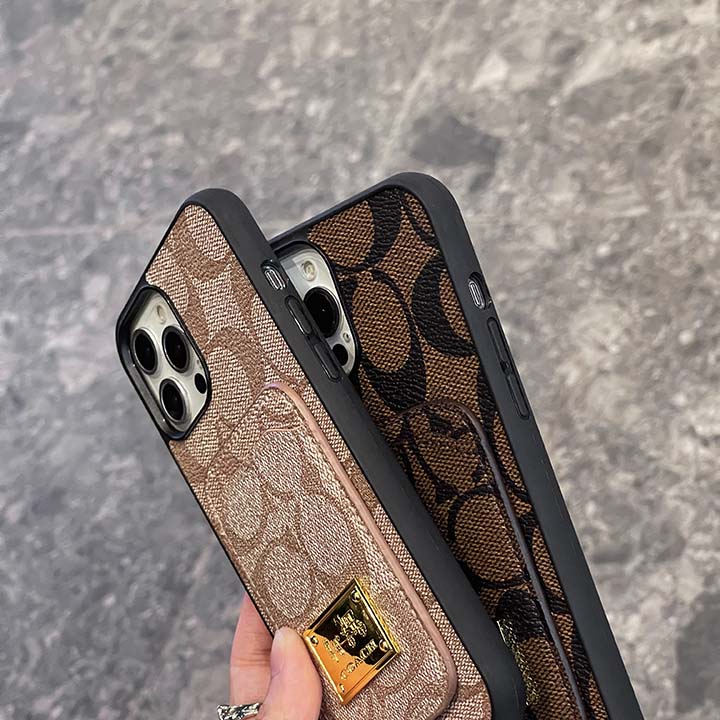 ロゴ付き iPhone 12 pro max/12pro カバー Coach