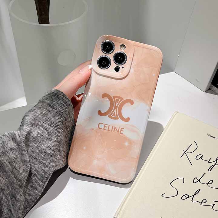 iPhone 14 plus Celine スマホケース ロゴ付き