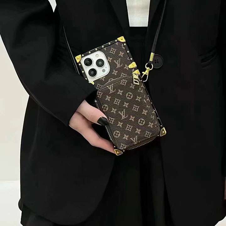 vuitton 背面にカード入れ付き iPhone 14 スマホケース