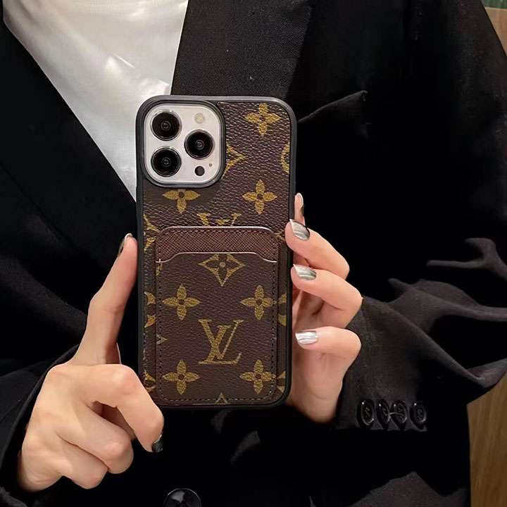 ロゴ付き iphone14plus ケース lv