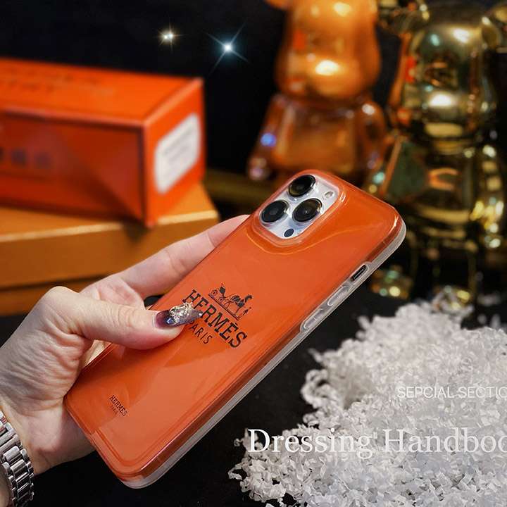 光沢感hermes iphone14カバー