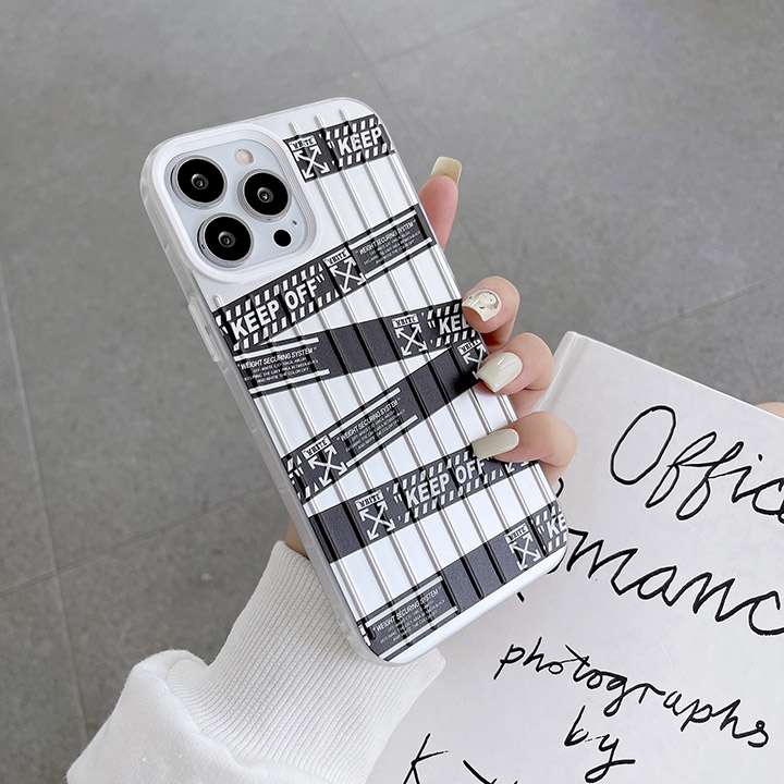 個性 Off White 保護ケース iphone14 plus