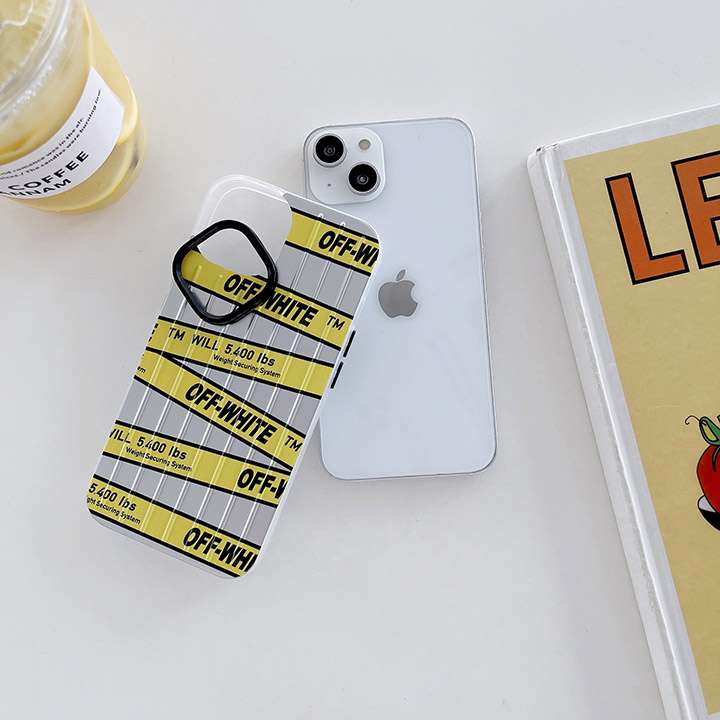 個性 iPhone 14 保護ケース Off White