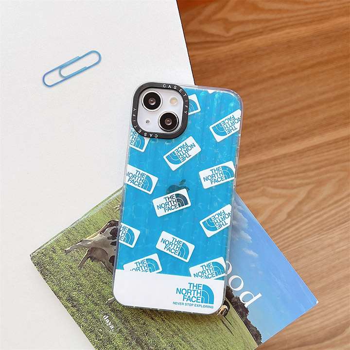 iphone14プロマックス グラデーション the north face ケース