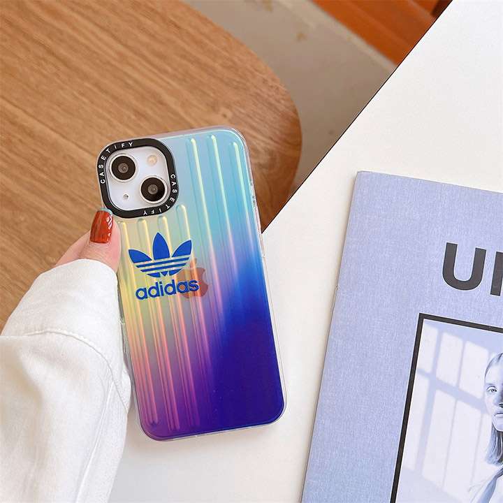 グラデーションスマホケースAdidas iPhone 14 pro max