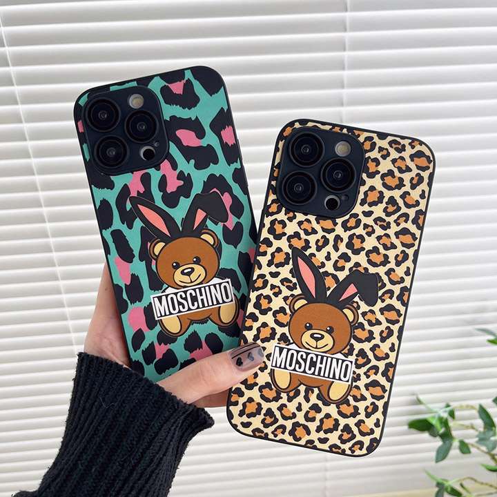 Moschino iphone14 plus携帯ケースロゴ付き