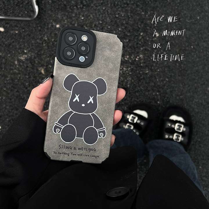 Bearbrick iphone12 pro/12pro maxロゴ付き携帯ケース