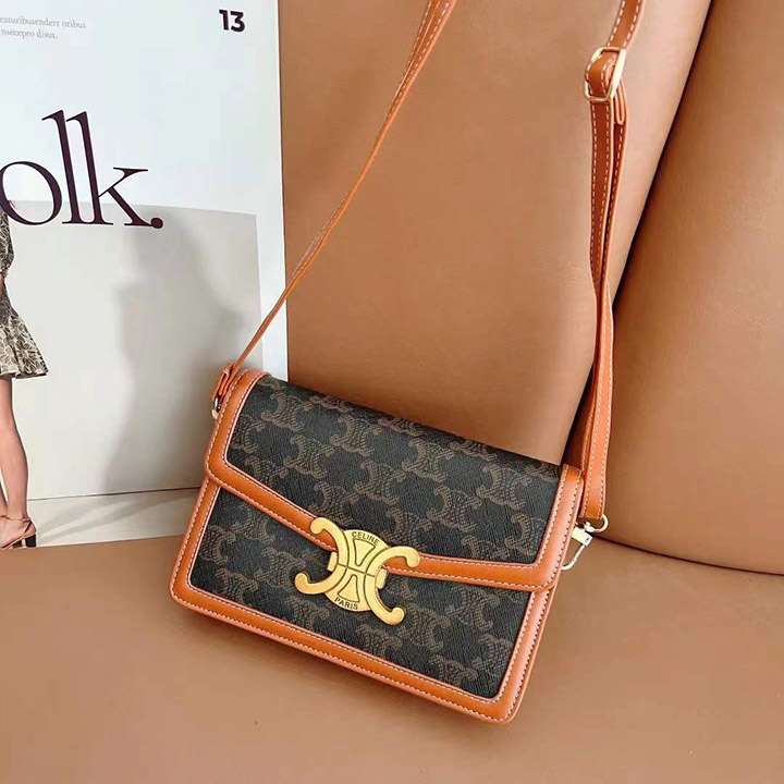 オシャレ ボタン式 ショルダーバッグ CELINE