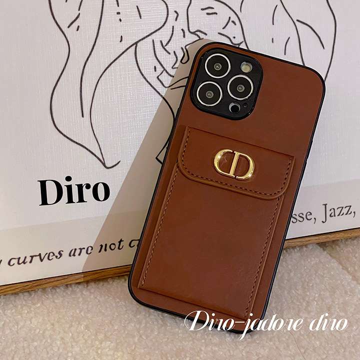 Dior iPhone 14plus金属ロゴ付き携帯ケース