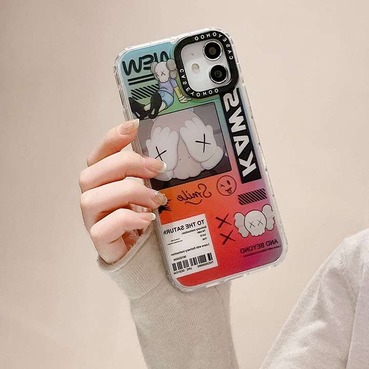 Kaws iphone14Promax スマホケース 半透明