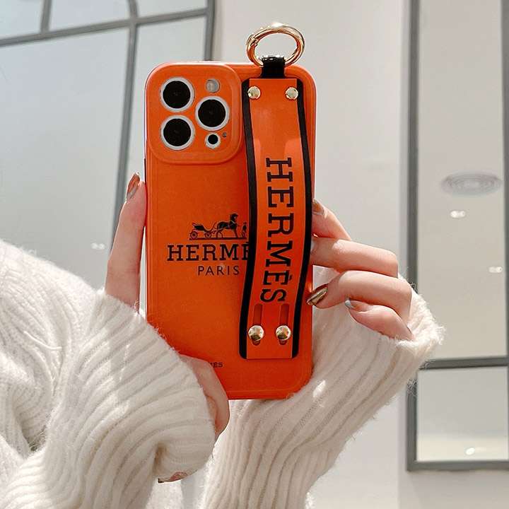 hermes iphone16 plusケース バンド付き