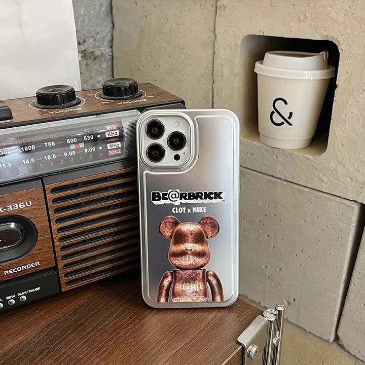 iphone13 スマホケース Bearbrick 電気メッキ