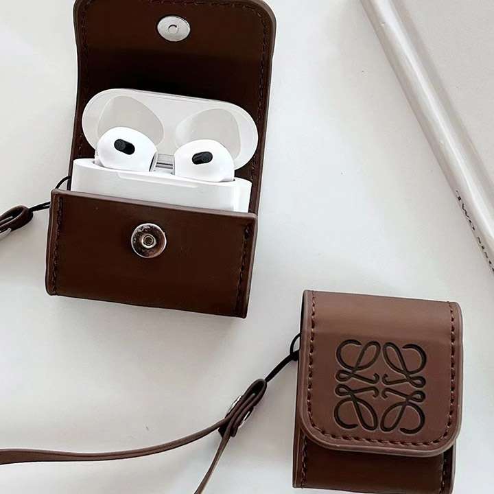 AirPods Pro ケース Loewe レザー カジュアル イヤホン収納ケース