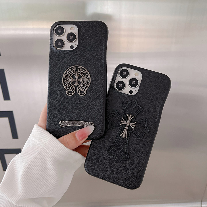 Chrome Hearts iphone13Promax/13金属ロゴ付きスマホケース