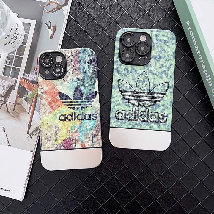 iphone13 ロゴ付き 保護ケース Adidas