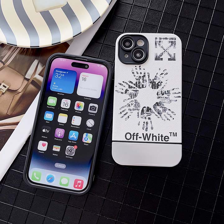 面白い iPhone 14 pro max スマホケース Off White