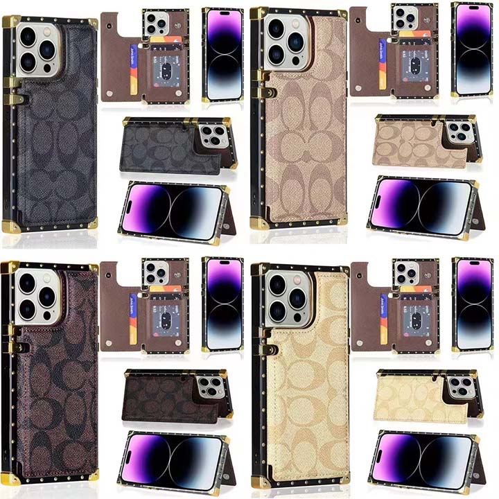 コーチiphone16ケース スクエア