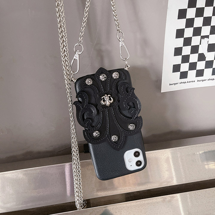 アイフォーン14pro ブランド風 ChromeHearts ケース