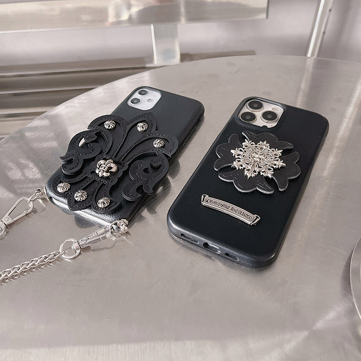 アイフォーン14pro ブランド風 ChromeHearts ケース